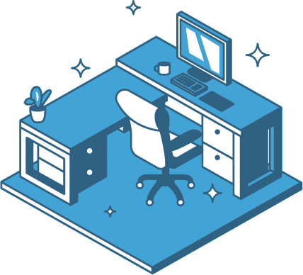 Nettoyage de bureaux à Paris : illustration d'un poste de travail